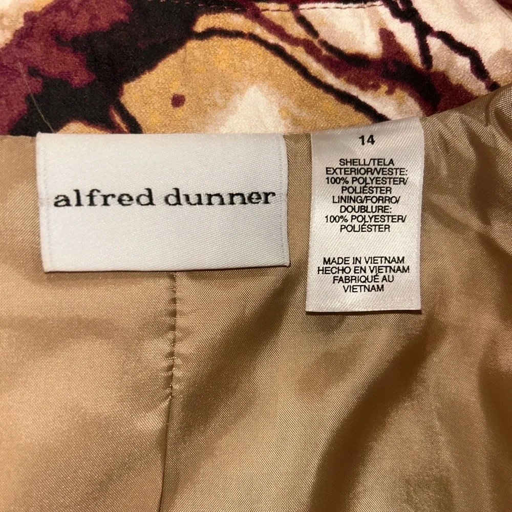 Alfred Dunner‎ Women's Multicolor Size 14 Vintage Knit Jacket with Pockets